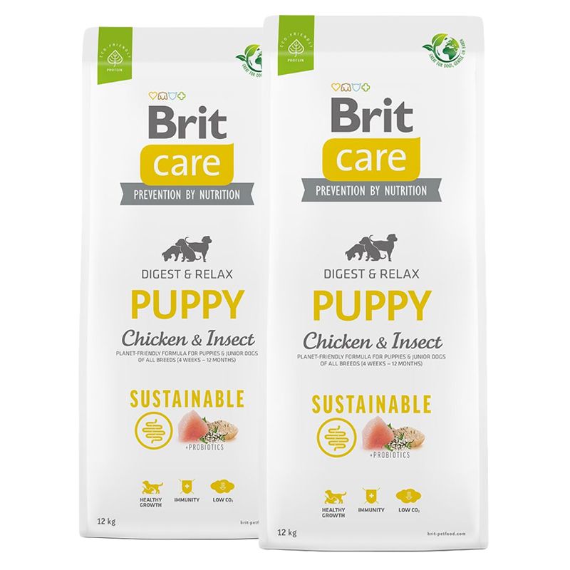 Balenie krmiva Brit Care Dog Sustainable Puppy Chicken & Insect