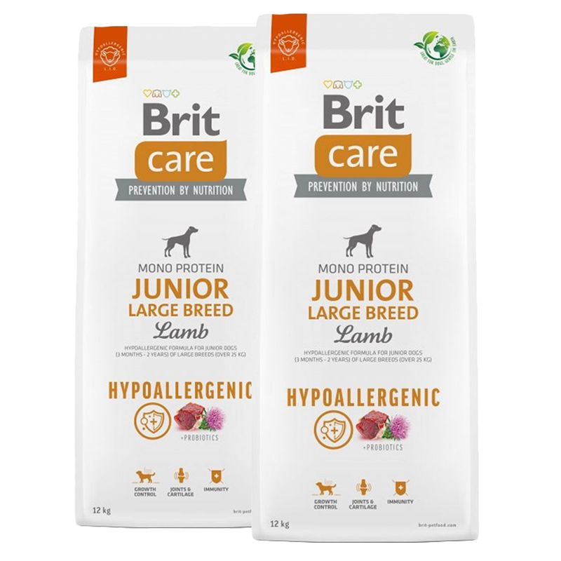 Balenie krmiva Brit Care Hypoallergenic Junior Large Breed Lamb & Rice