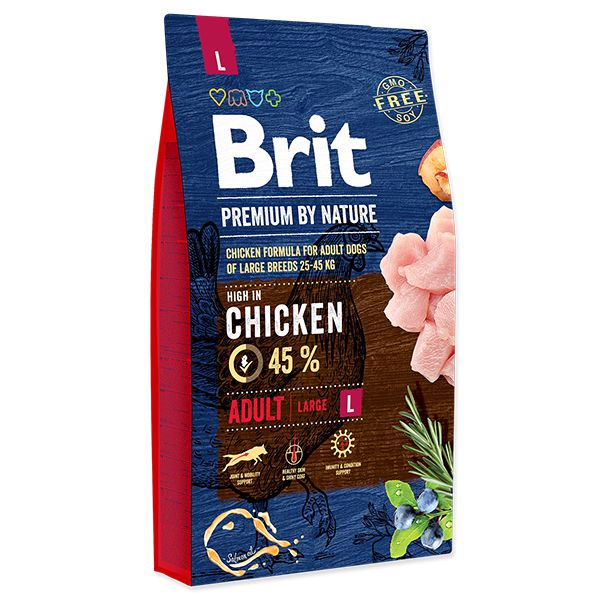Balenie krmiva Brit Premium by Nature Adult Large Breed kuracie
