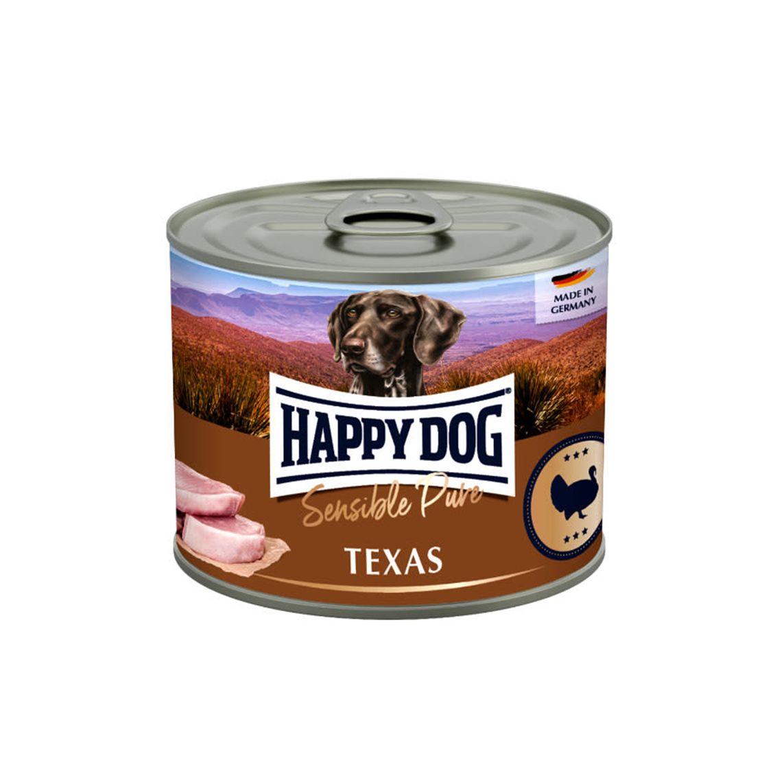 Balenie krmiva Happy Dog Pur Morčacie