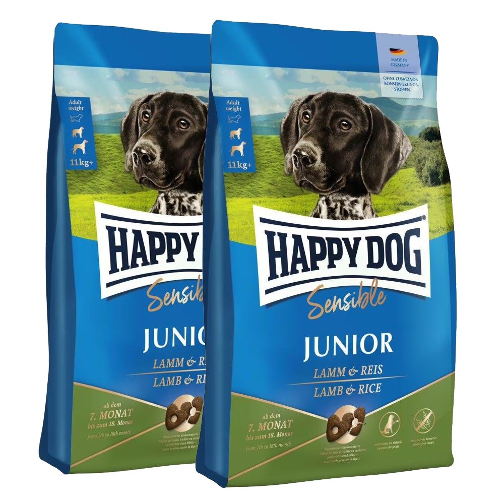 Balenie krmiva Happy Dog Supreme Sensible Junior jahňacie a ryža