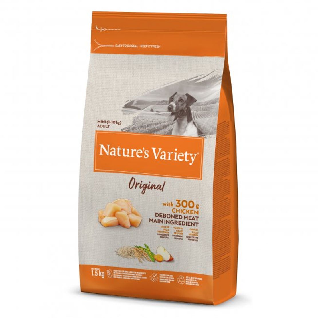 Balenie krmiva Nature's Variety Healthy Grains Mini Adult kuracie