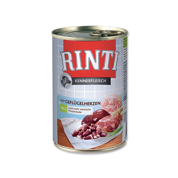 Balenie krmiva Rinti Kennerfleisch Hydinové srdiečka