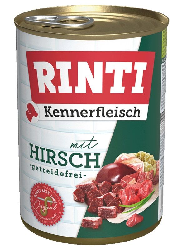 Balenie krmiva Rinti Kennerfleisch Jeleň