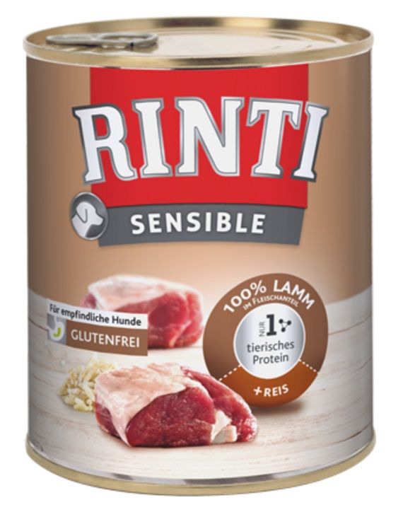 Balenie krmiva Rinti Sensible - jahňacie a ryža
